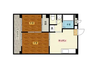 シグママンション朝日B棟【B205号室】の間取り