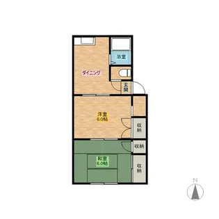 リバーサイド人見【B-103号室】の間取り
