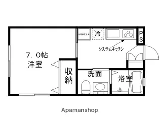 ほたる【101号室】の間取り