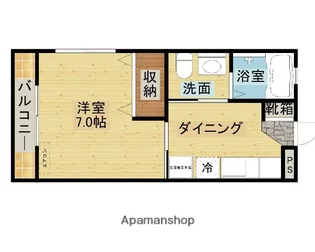 ほたる【205号室】の間取り
