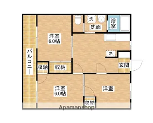 フレグランス福王台【202号室】の間取り
