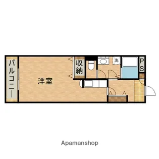 グランヒルズHANZAWA【102号室】の間取り
