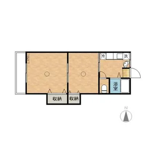 サンライズ【202号室】の間取り