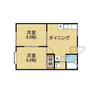 ハイムロワジュール【102号室】の間取り