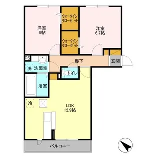 ベイサイドテラス ANNEX A【2階】の間取り