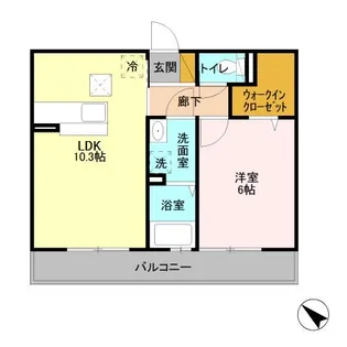 ベイサイドテラス ANNEX A【3階】の間取り