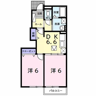 アンシャンテ【1階】の間取り