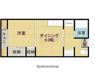 フラワーハイツ【C号室】の間取り