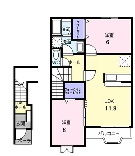ルミネス【2階】の間取り
