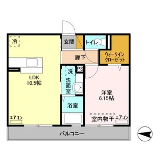 ル・メルシェ【2階】の間取り