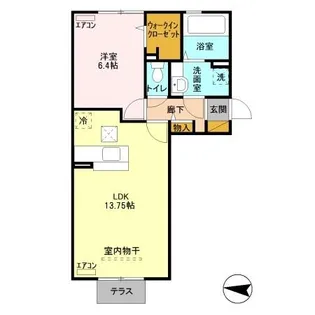 ル・メルシェ【1階】の間取り