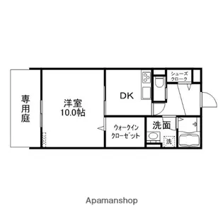 KAREN【106号室】の間取り