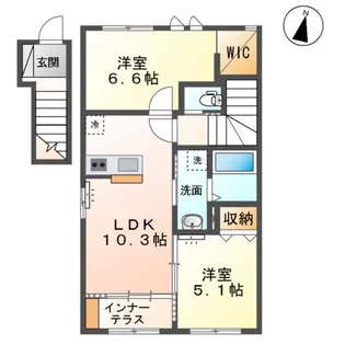 グッド フレンド ヴィレッジ【2階】の間取り