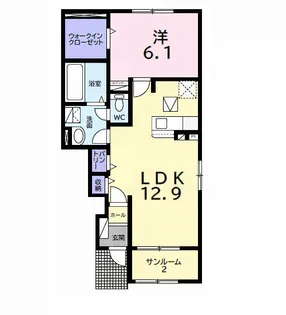 エレガンス【1階】の間取り