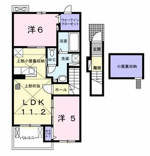 ジリータ B【2階】の間取り