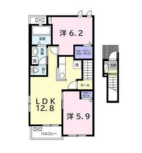 サンヴェール 蔵波 11【203号室】の間取り