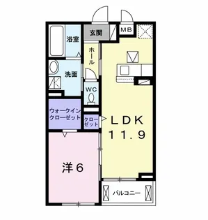 プレステージア木更津【1階】の間取り