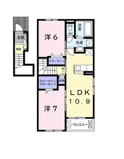 ユーフォリア 木更津【2階】の間取り