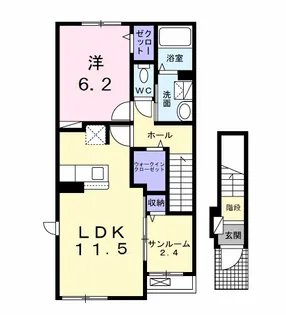 メヴィの森【2階】の間取り