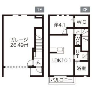 VERTICE UNO【101号室】の間取り