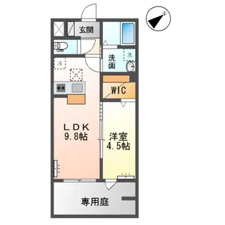 デル・スド・クローチェ【1階】の間取り