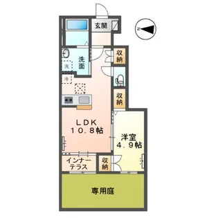 ロートスブルーメ【1階】の間取り