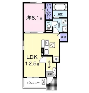 アルコパレーノⅡ【1階】の間取り
