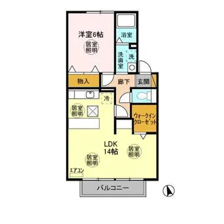 アルカイックシャトー 北館【1階】の間取り