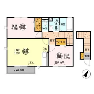 ソシア B【201号室】の間取り