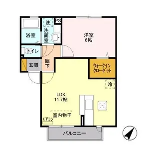 グランビスタ【1階】の間取り