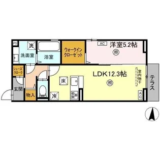 プライムヒル【1階】の間取り