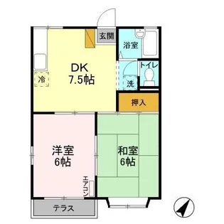 プレタメゾン B【103号室】の間取り