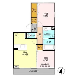 TIARA Ⅱ【2階】の間取り