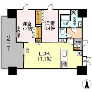 THE REJUVEPORT KISARAZU【0908号室】の間取り