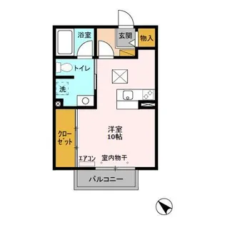 ガーデンヒルズ B【102号室】の間取り