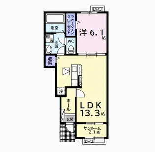 エクセレント アークⅡ【1階】の間取り