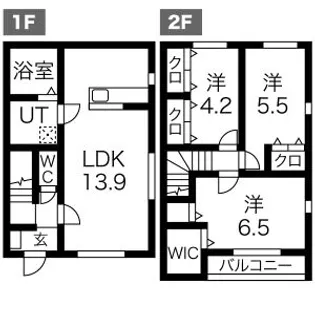 GRANDIR木更津Ⅱ棟【1階】の間取り