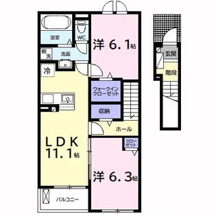 (仮)長浦駅前1丁目アパート【204号室】の間取り
