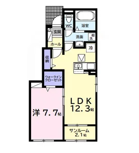 (仮)長浦駅前1丁目アパート【101号室】の間取り