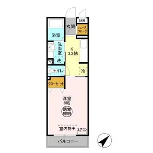 ラフィシア【3階】の間取り