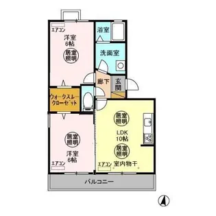 フォレストヒルズ B【B105号室】の間取り