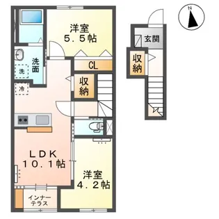 ソランジュ【2階】の間取り