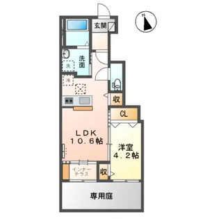 ソランジュ【1階】の間取り