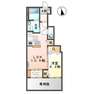 ソランジュ【105号室】の間取り