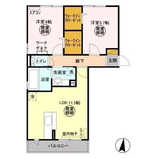 プレミアージュ【3階】の間取り