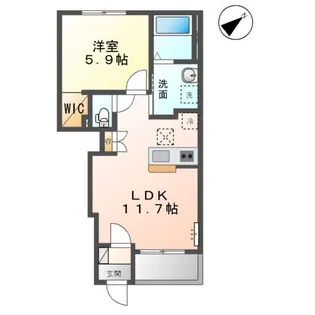 レナレジデンス【1階】の間取り