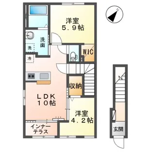 レナレジデンス【2階】の間取り