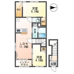 メゾン エメ【2階】の間取り