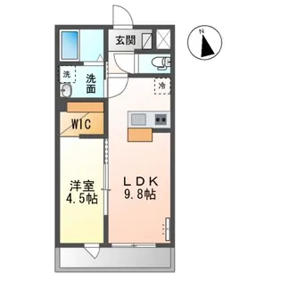 イルミエールヤヨイ【103号室】の間取り