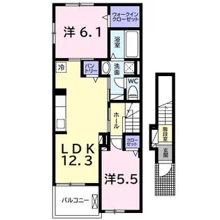サウス ヴィラⅡ【2階】の間取り